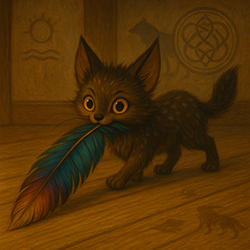 Tamblin with the storm feather